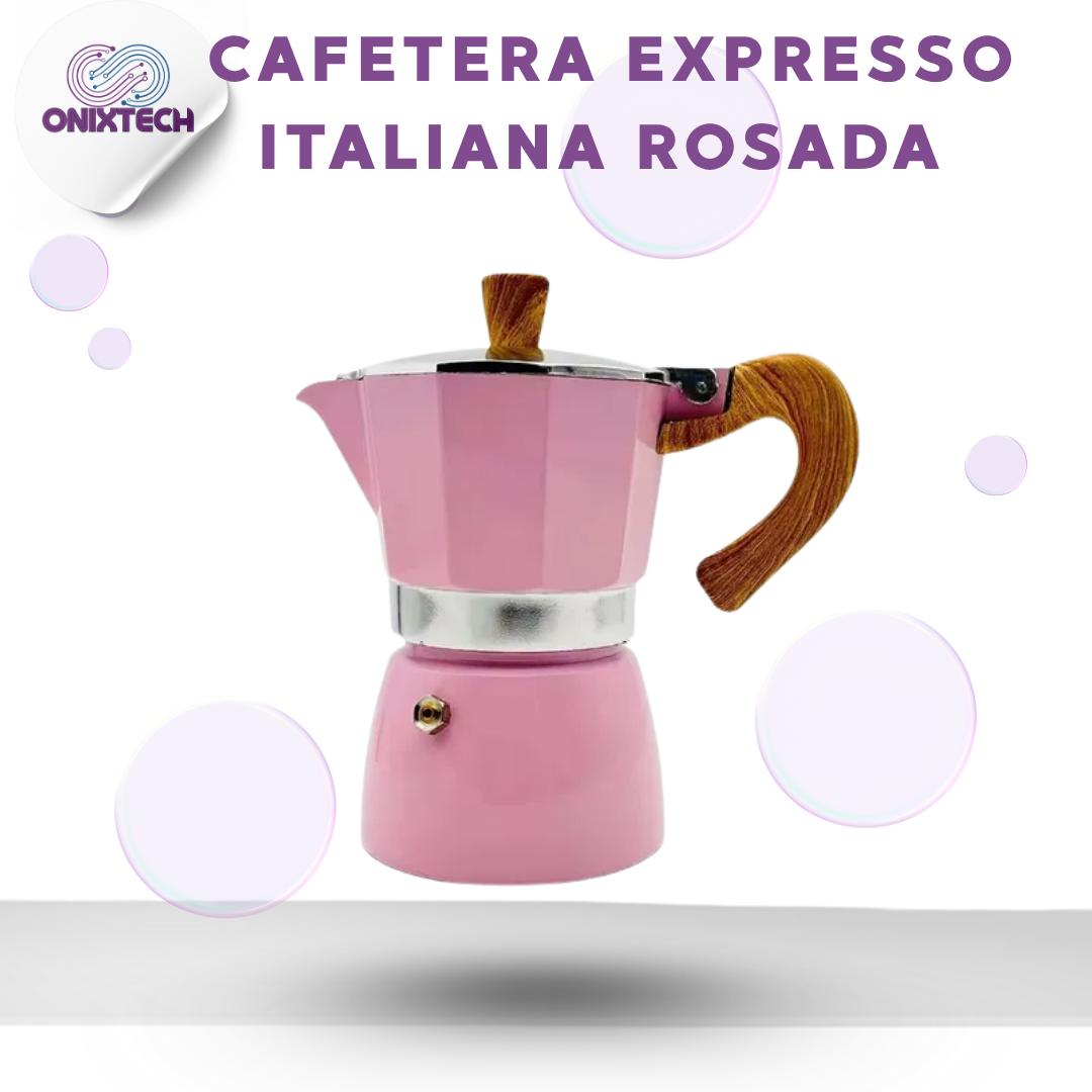 Miniatura 2 de CAFETERA EXPRESSO ITALIANA ROSADA